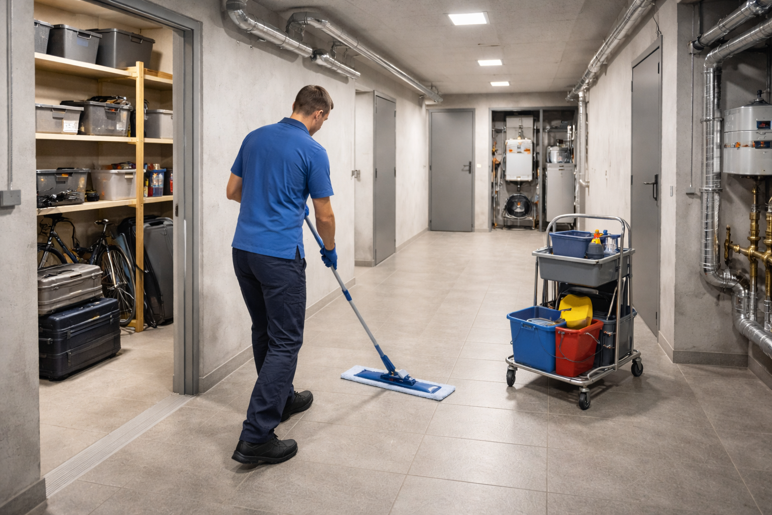 Keller-, Flur- & Gemeinschaftsflächen reinigen