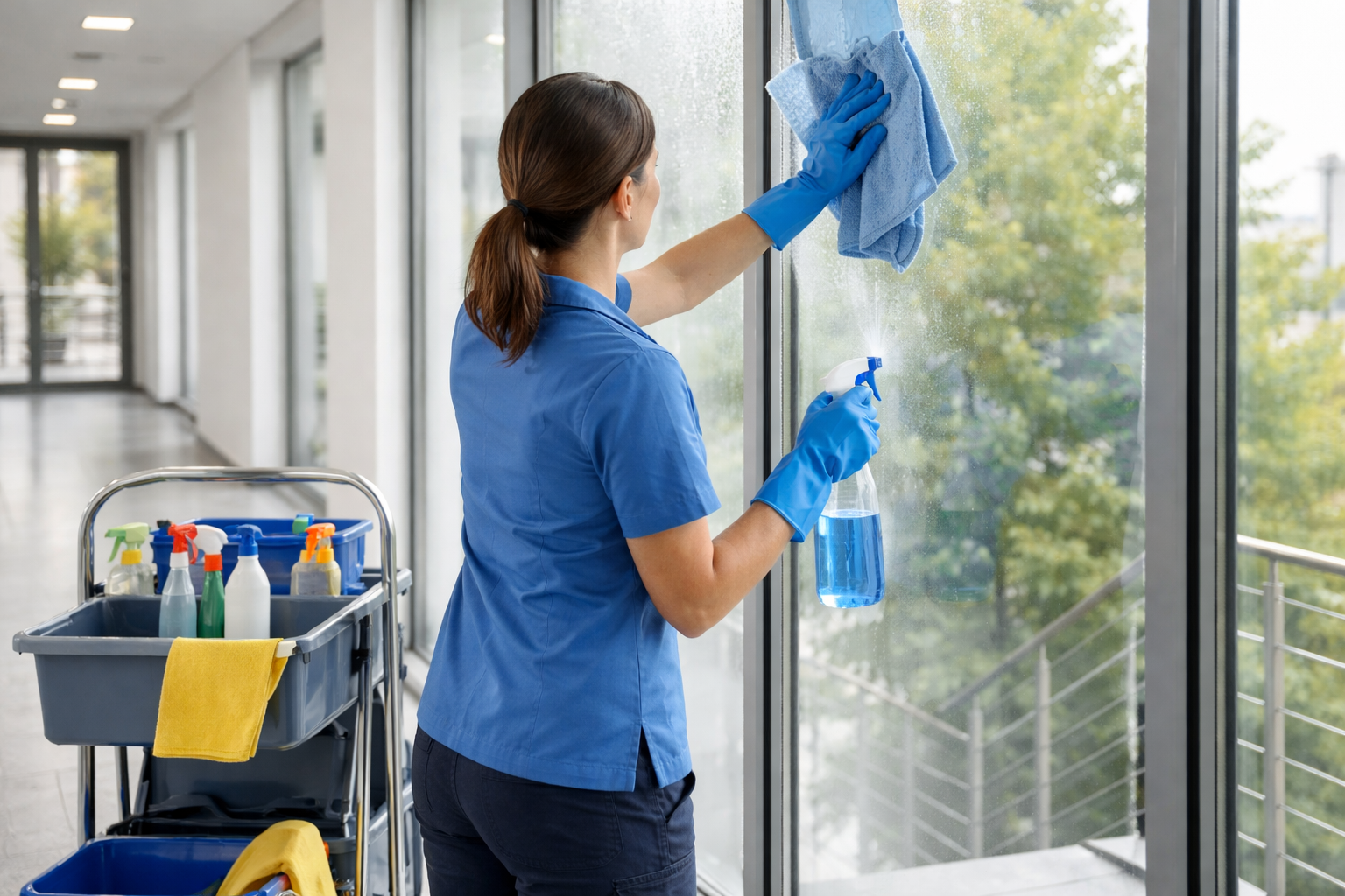 Fenster- und Glasreinigung innen